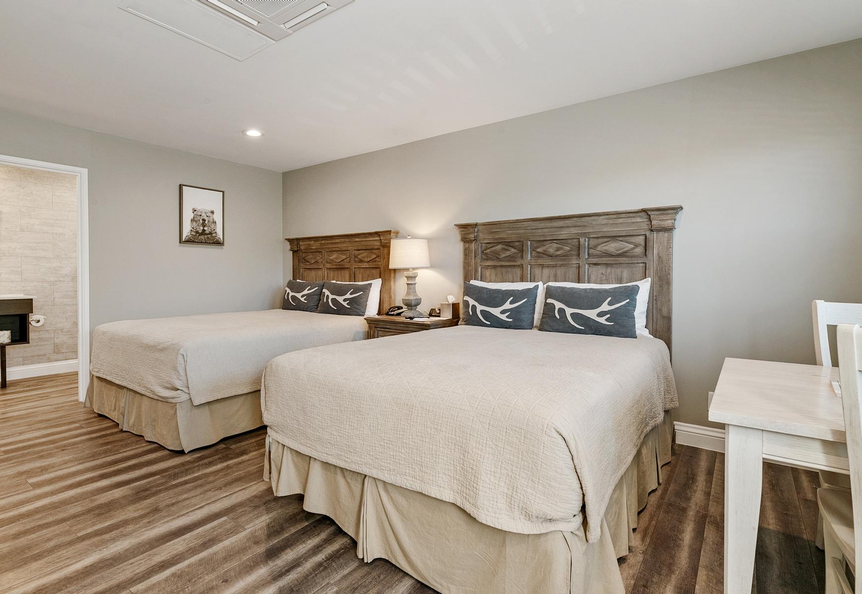 Big Bear Frontier | Big Bear Lake, California | two beds in room