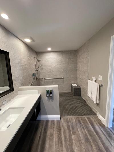 Big Bear Frontier | Big Bear Lake, California | bathroom with shower