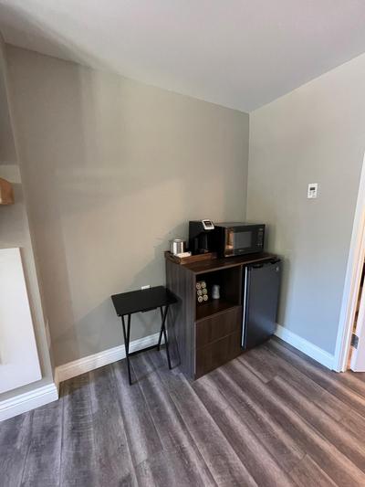 Big Bear Frontier | Big Bear Lake, California | microwave and mini fridge